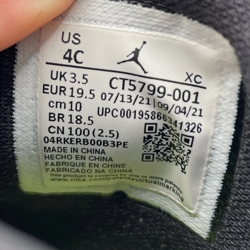 Nike Jordan Drip 23 boys rain boots size 4C